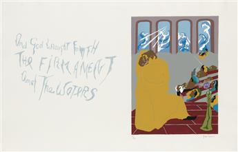 JACOB LAWRENCE (1917 - 2000) Five prints from Book of Genesis.